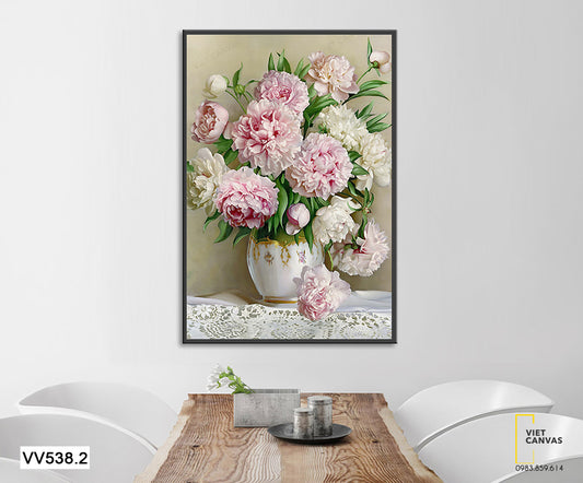 Tranh Bình Hoa Đẹp Rực Rỡ - VV538.2