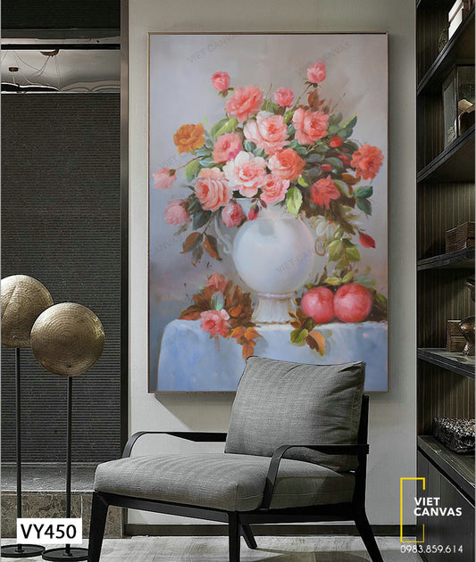Tranh Bình Hoa Xinh Xắn - VY450