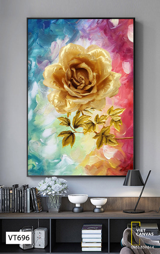 Tranh Bông Hoa Ánh Vàng Kim - VT696
