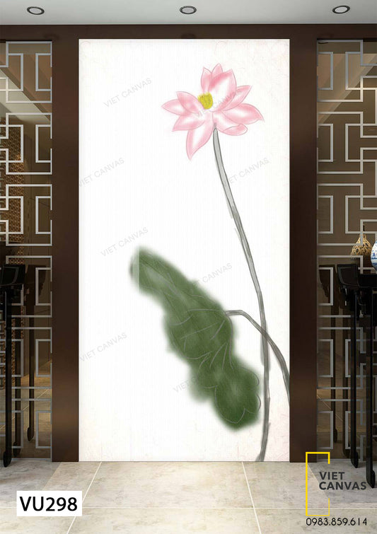 Tranh Bông Sen Hồng - VU298