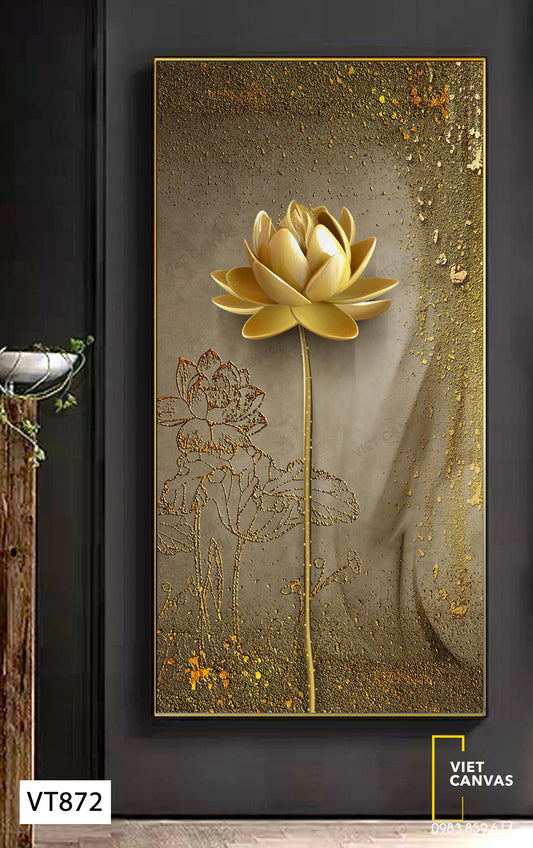 Tranh Bông Sen Vàng - VT872