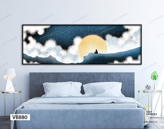 Tranh Cô Đơn Bên Ánh Trăng Tròn - VB880