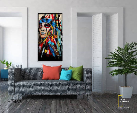 Tranh Cô Gái Cá Tính - HD462