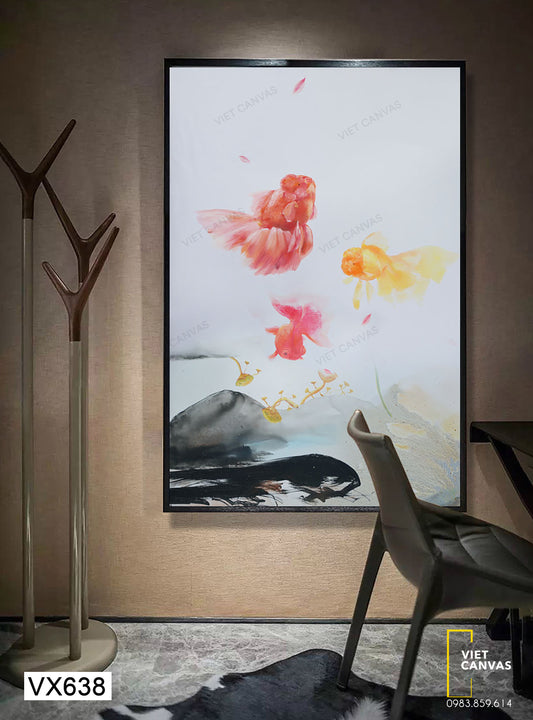 Tranh Cá La Hán - VX638