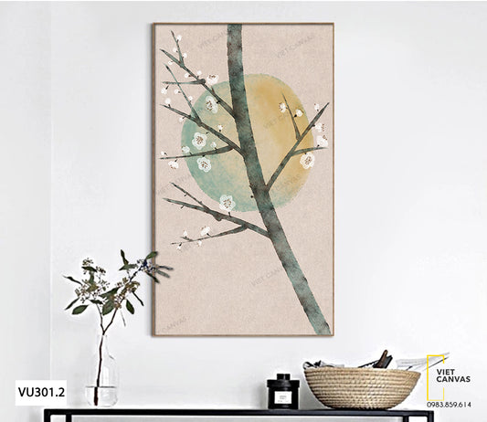 Tranh Cành Hoa Ban Trắng - VU301.2