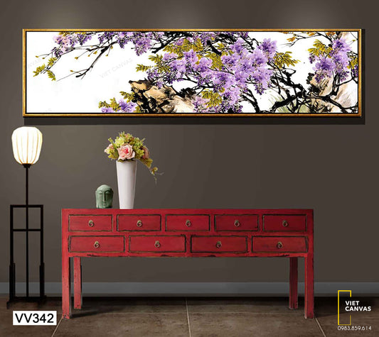 Tranh Cành Hoa Bằng Lăng - VV342