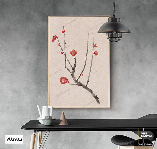 Tranh Cây Đào Cành Hoa Đào Đẹp - VU293.2