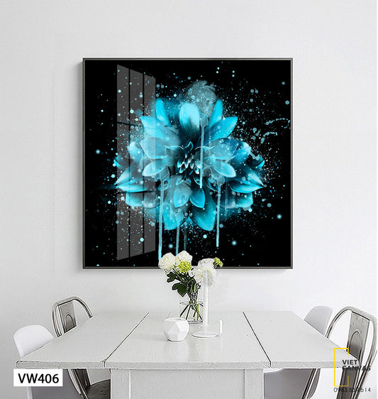Tranh Cánh Hoa Xanh Nở Rộ - VW406