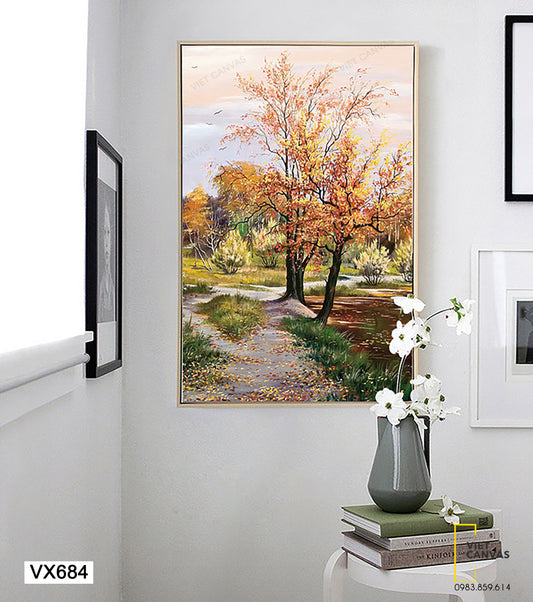 Tranh Cánh Rừng Chiều Thu - VX684
