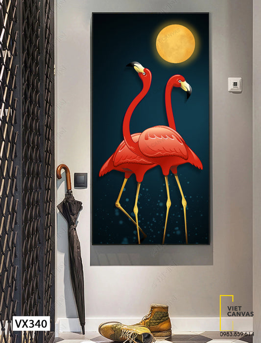 Tranh Cặp Đôi Hồng Hạc - VX340