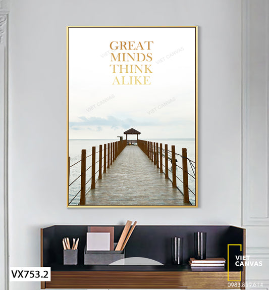 Tranh Cây Cầu Bắc Ngang Sông - VX753.2