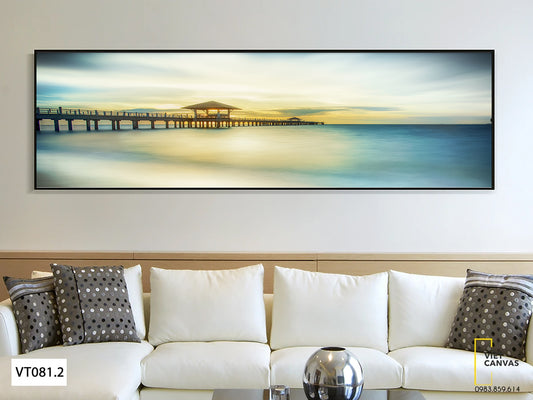 Tranh Cây Cầu Và Biển - VT081.2