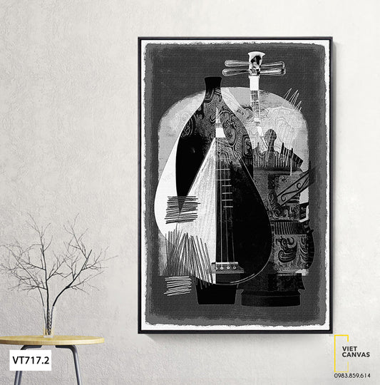 Tranh Cây Đàn Và Lọ Cổ - VT717.2