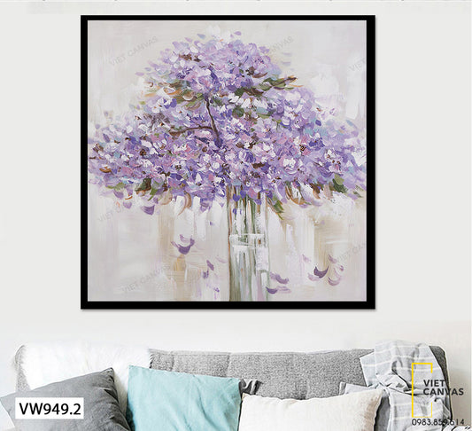 Tranh Cây Hoa Tím Nở - VW949.2