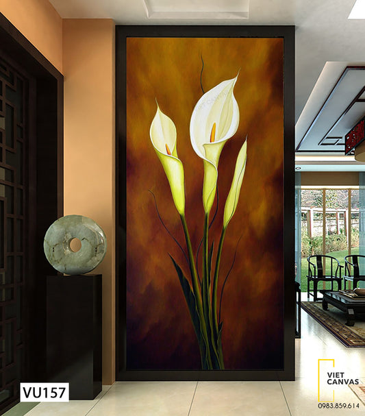Tranh Cây Hoa Trắng Khoe Sắc - VU157