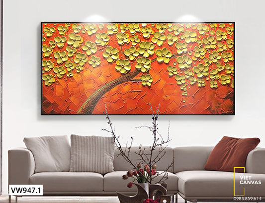 Tranh Cây Hoa Vàng - VW947.1