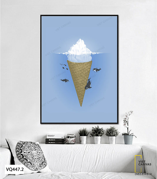 Tranh Cây Kem Dưới Biển - VQ447.2