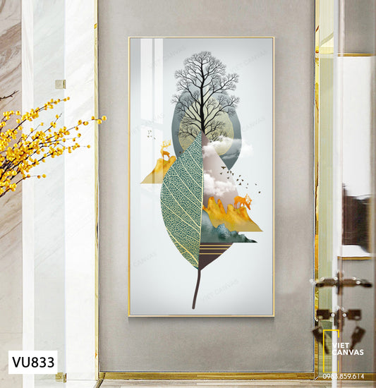 Tranh Cây Và Chiếc Lá - VU833