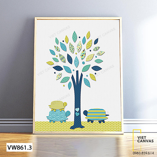 Tranh Cây Và Những Chú Rùa - VW861.3