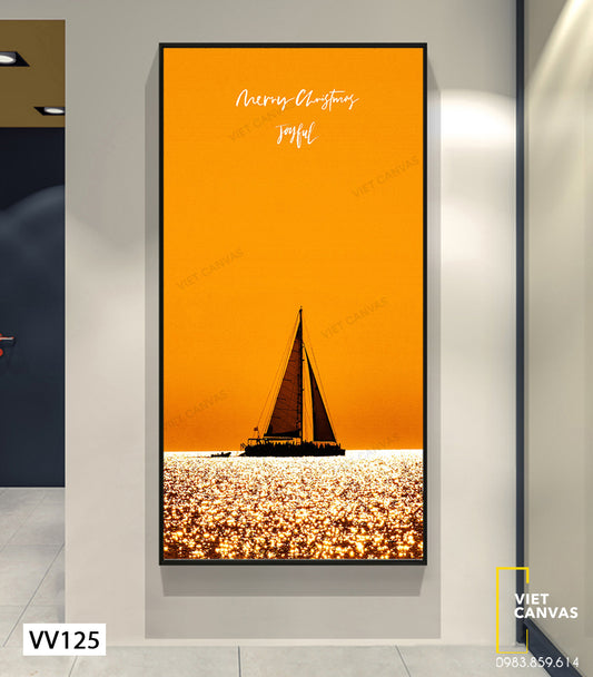 Tranh Chiếc Thuyền Ngoài Xa - VV125