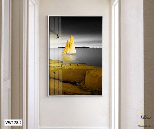 Tranh Chiếc Thuyền Vàng - VW178.2