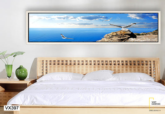 Tranh Chim Bay Giữa Biển - VX397