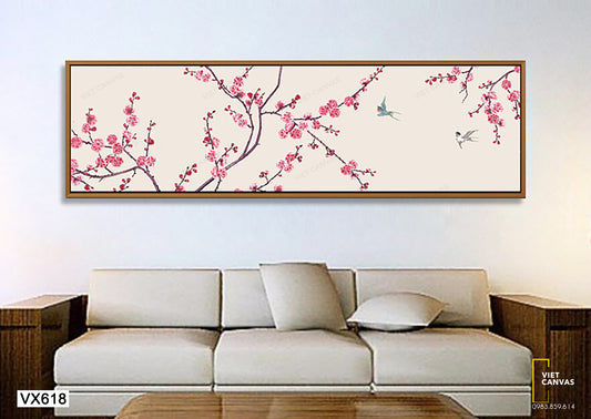 Tranh Chim Hót Trên Cành Cây - VX618