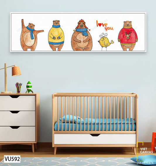 Tranh Chim Và Những Chú Gấu - VU592