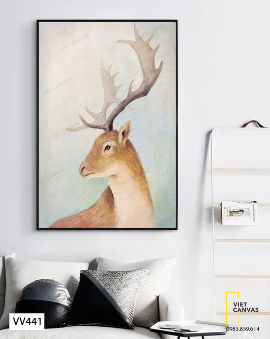 Tranh Chú Hươu - VV441
