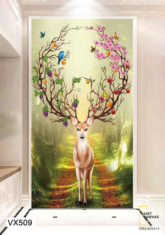 Tranh Chú Hươu Ấn Tượng - VX509