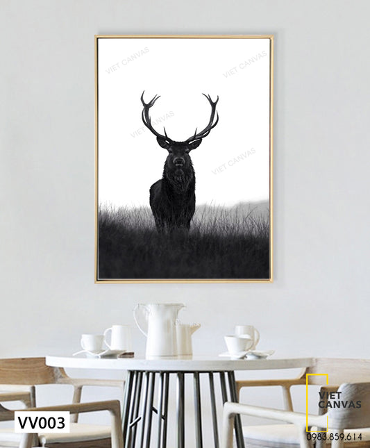 Tranh Chú Hươu Trong Rừng Hạ - VV003