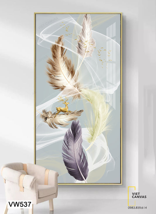 Tranh Chú Hươu Và Sợi Lông Tơ - VW537