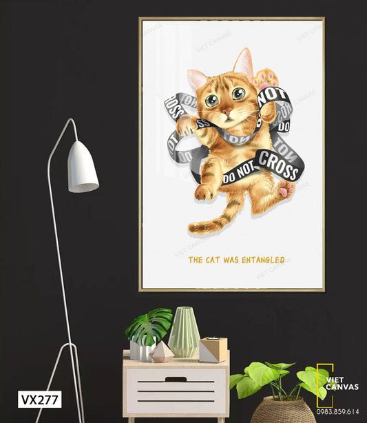 Tranh Chú Mèo Vàng - VX277