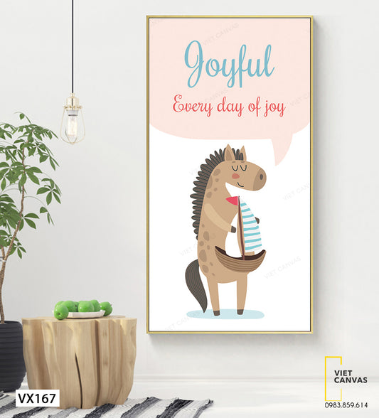 Tranh Chú Ngựa Ngộ Nghĩnh - VX167