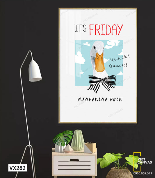 Tranh Chú Vịt Dễ Thương - VX282