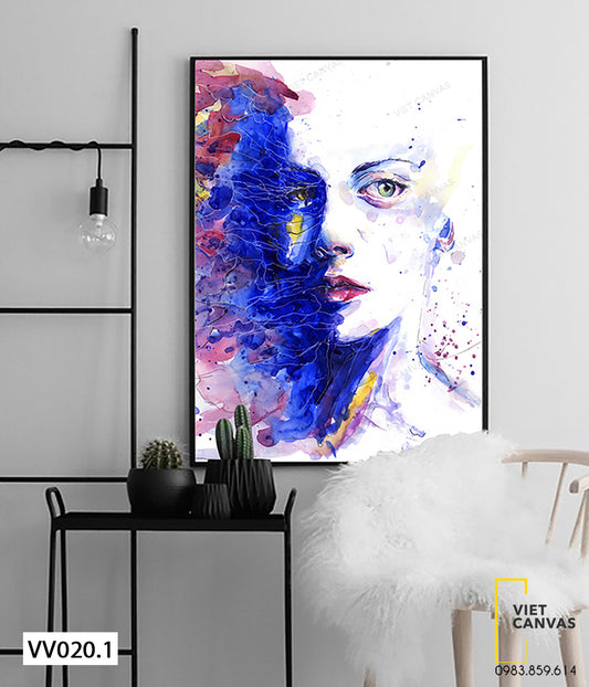 Tranh Cô Gái Cá Tính - VV020.1