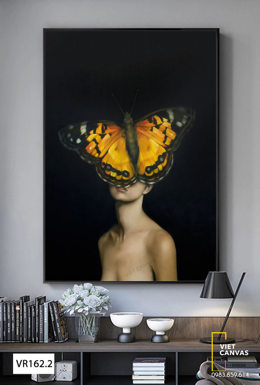 Tranh Cô Gái Và Cánh Bướm - VR162.2