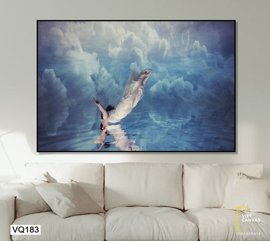 Tranh Cô Gái Và Dòng Nước - VQ183