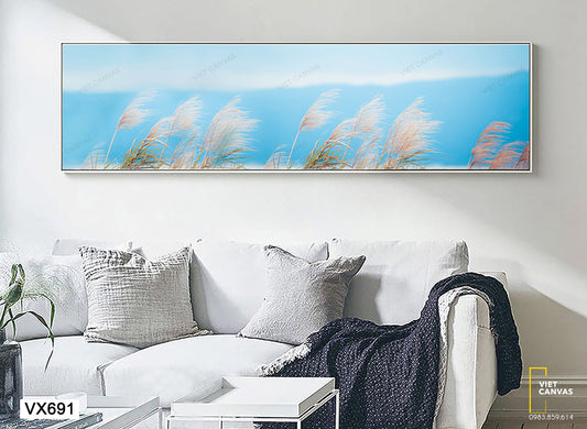 Tranh Cỏ Lau Giữa Trời Xanh - VX691