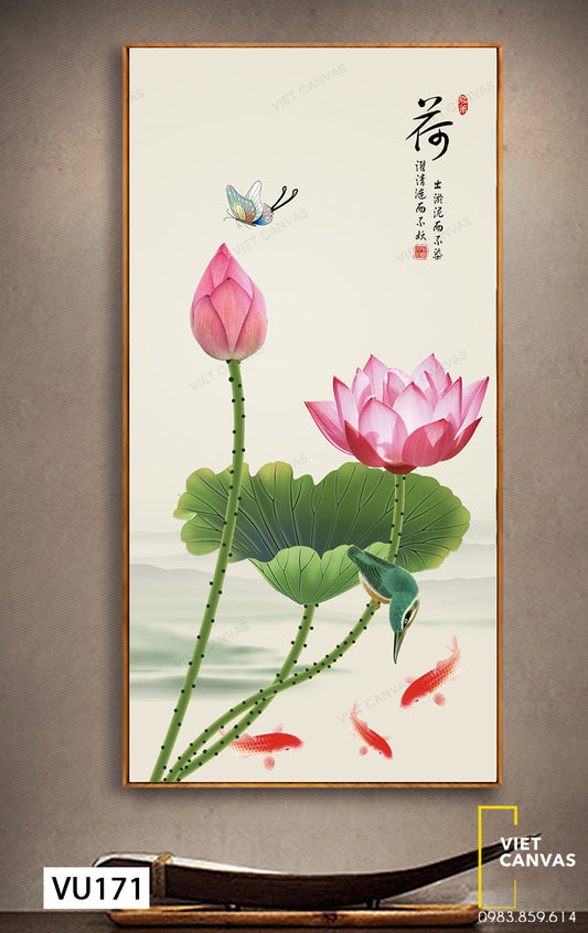 Tranh Đầm Hoa Sen - VU171