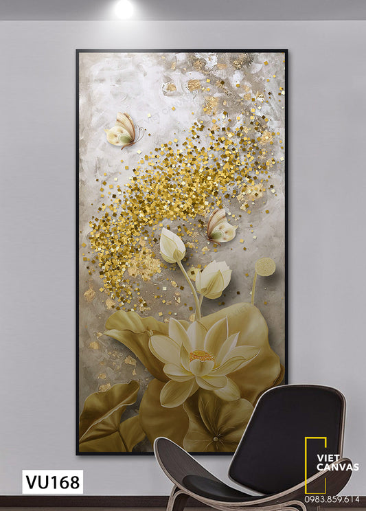 Tranh Đầm Hoa Sen Vàng - VU168
