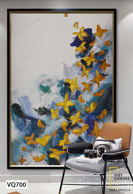 Tranh Đàn Bướm Bay - VQ700