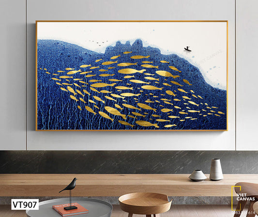 Tranh Đàn Cá Và Biển - VT907