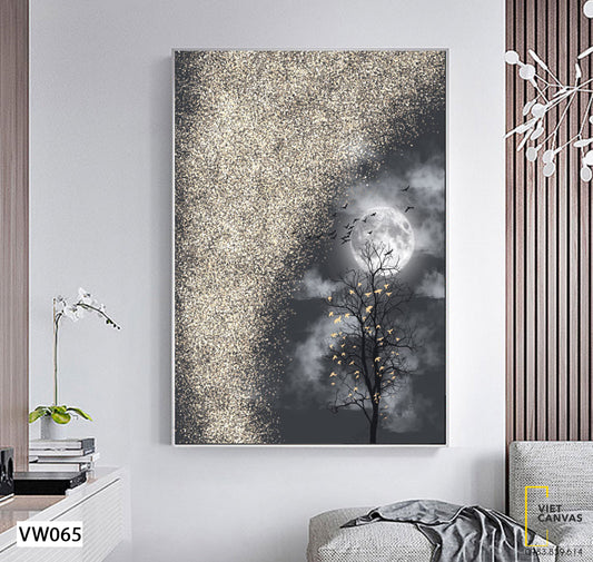 Tranh Đàn Chim Bay Trên Ngọn Cây - VW065