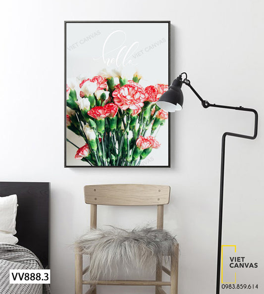 Tranh Đoá Hoa Cẩm Chướng - VV888.3