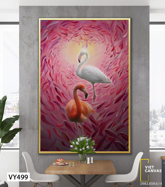 Tranh Đôi Hồng Hạc - VY499