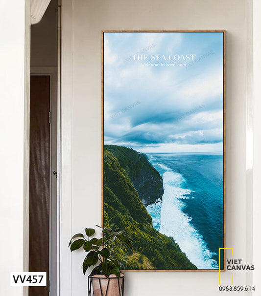 Tranh Đồi Núi Và Biển - VV457