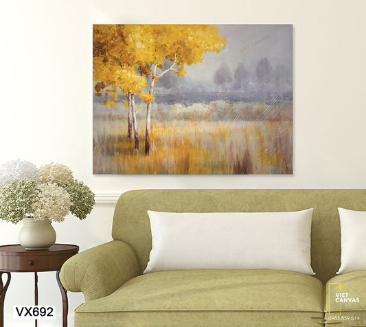 Tranh Đồng Cỏ Bắc Âu Đơn Giản - VX692