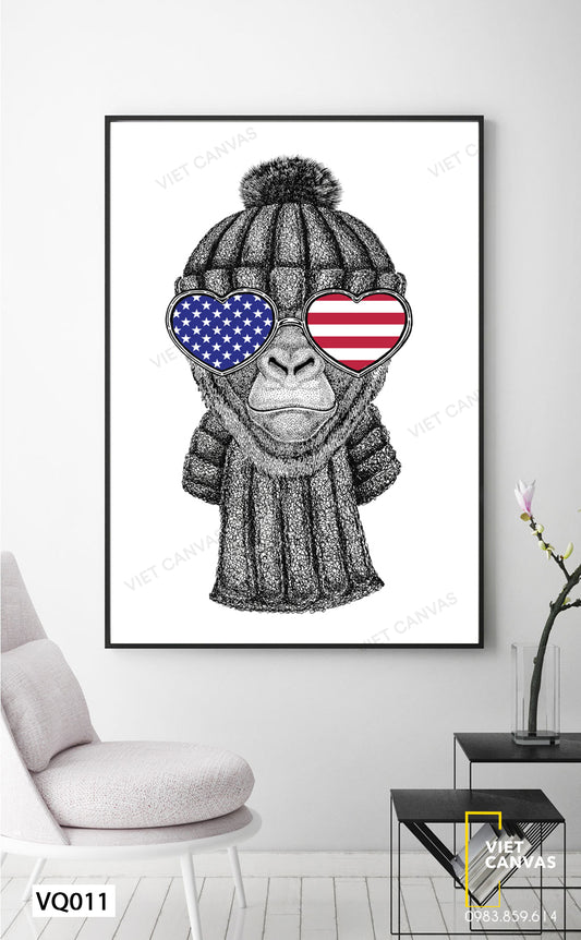 Tranh Động Vật Ngộ Nghĩnh - VQ011