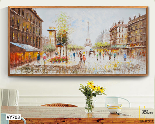 Tranh Đường Phố Paris - VY703